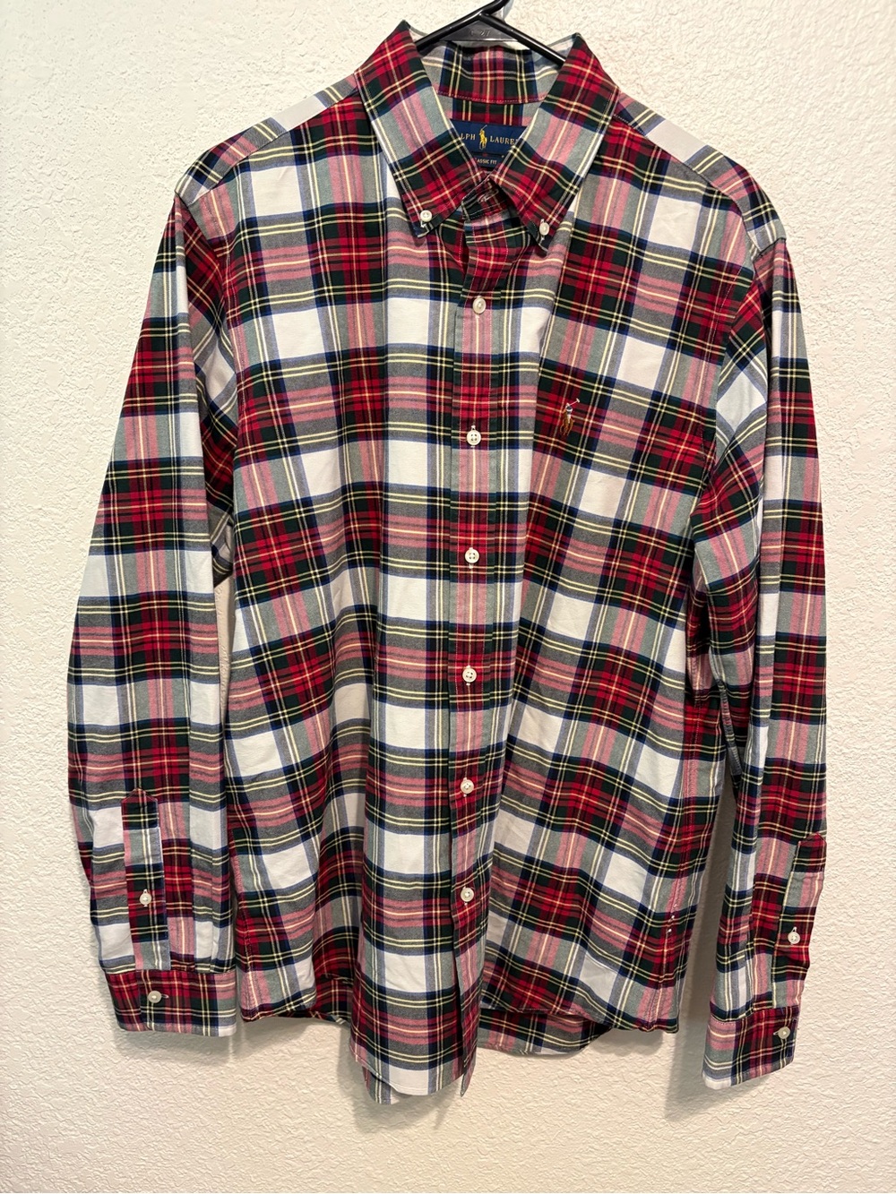 Polo by Ralph Lauren Red Plaid Button-Down Shirt XL